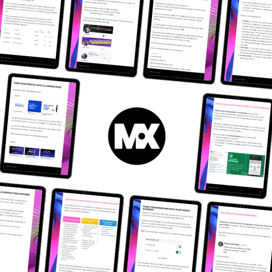 Pages from the Ultimate LinkedIn Guide